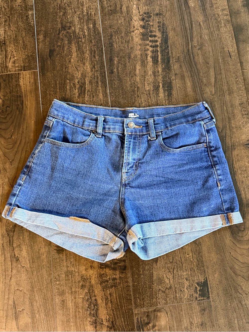 Old Navy Dark Wash Cuffed Denim Shorts